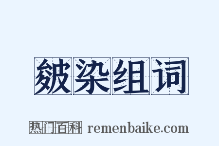 皴染组词是什么意思的图片
